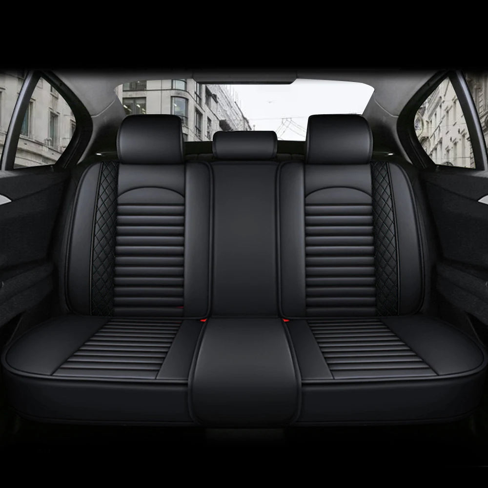 Ultimate Comfort & Protection: 5-Piece PU Leather Car Seat Covers