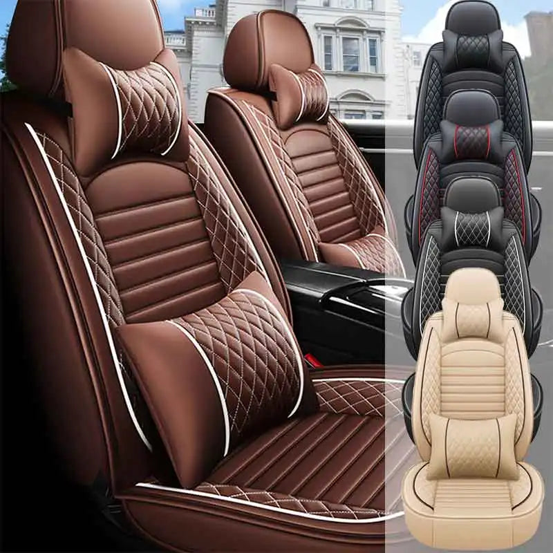 Ultimate Comfort & Protection: 5-Piece PU Leather Car Seat Covers