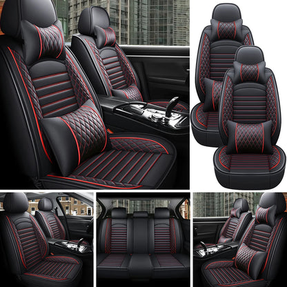 Ultimate Comfort & Protection: 5-Piece PU Leather Car Seat Covers