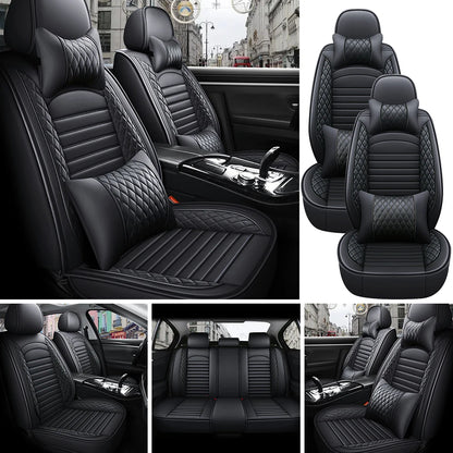 Ultimate Comfort & Protection: 5-Piece PU Leather Car Seat Covers